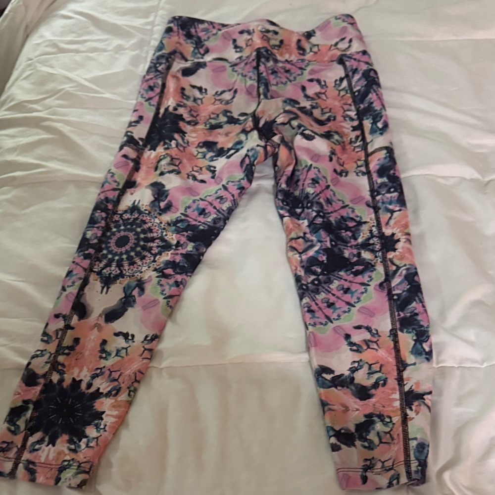 Colorful Patterned Kids Leggings - Picture 2 of 2